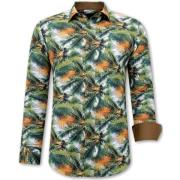 Herreskjorte med tropisk print - 3114
