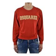 Rød Bomuld Logo Sweatshirt Mod.S74GC0635S21713307