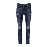 Cool Guy Blå Jeans - Slim Fit, Faded Effekt