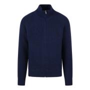 Merino Wool Zip-Up Cardigan