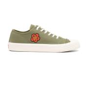 Grønne Blomster Lave Sneakers