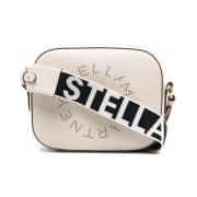 Hvid Faux Læder Stella Logo Crossbody Taske