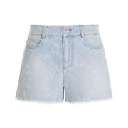 Denim Laserblå Shorts