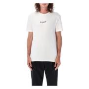 AW23 Hvid Logo T-Shirt til Mænd