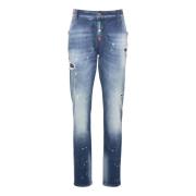 Destroyed-Effekt 5-lomme jeans