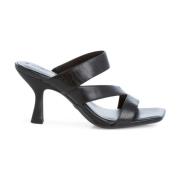 Elegante sorte åbne tå sandaler
