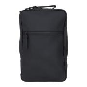 Sort rygsæk med lynlås og lomme til bærbar computer