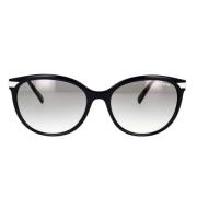 Solbriller med uregelmæssig form og gråtonede linser