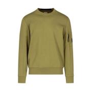 Diagonal Fleece Crew Neck Sweatshirt