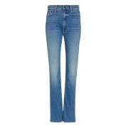 Højtaljede straight leg jeans