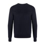 Blå Cashmere Crew-Neck Sweater