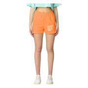 Orange Bomuldsshorts med Logo