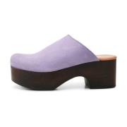 Dixie clog ruskind - MAUVE