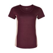 Bordeaux Sports Tee med Pink Mesh