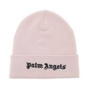 Logo Beanie Hat i Bomuld Strik