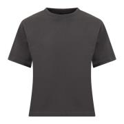 Slim Fit Crew Neck T-Shirt med Logo Label