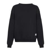 bomulds sweatshirt med logo print