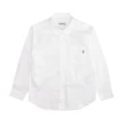 Junior Hvid Bomuldsskjorte med Krave