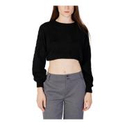 Sort Strik Rund Hals Sweater