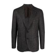 Italiensk Uldblanding Herre Blazer