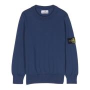 Blå Crew Neck Sweater