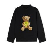 Sort bjørnemotiv sweater