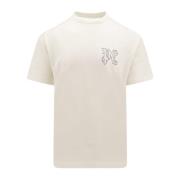 Hvid SS24 T-shirt med rund hals
