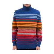 Stribet turtleneck sweater