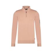 Powder Pink Halfzip Sweater