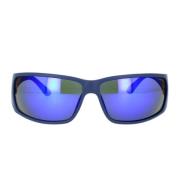 Herre solbriller, Ultralight blå ramme med spejlet blå linser