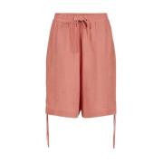 Logo Bermuda Shorts med Draperet Pasform