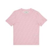 Børn Pink T-shirts og Polos med FF Logo Print