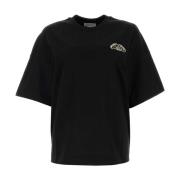 Sort Oversize Bomuld T-Shirt