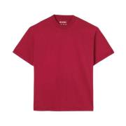 Rumba Rød Bomuld T-Shirt med Stryklogo