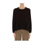 Cashmere Sweater med Ribkanter