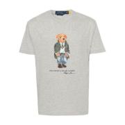 Grå Polo Bear Motiv T-Shirt