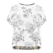 Blomstret Bluse