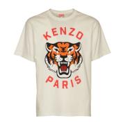 Beige Tiger Oversize T-Shirt