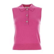 Fuchsia Uld Blend Vest