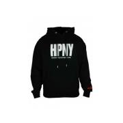 Sort bomuldshættetrøje med HPNY-logo