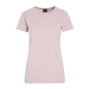 bomuld T-shirt i Ash Pink