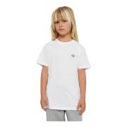Logo Print Hvid T-shirt til Børn