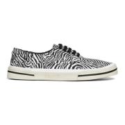 Zebra Print Canvas Sneaker