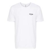 Hvide Logo Print T-shirts og Polos