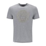 Rhinestone Medusa Crewneck T-Shirt