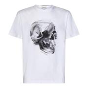 Oversize T-shirt med Dragonfly Skull print