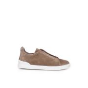 Brun Ruskind Sneakers