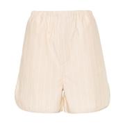 Beige e Bomuld Poplin Shorts