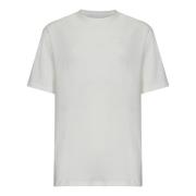 Hvid Logo Print T-Shirt