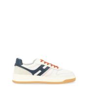 H630 Sneaker i hvid, blå og orange